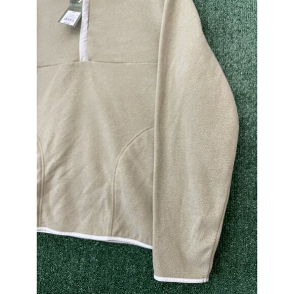 Goodfellow Sweater Shirt Top Beige Tan Pockets Size 2XL 1/4 Zipper NWT Men's - Picture 4 of 14